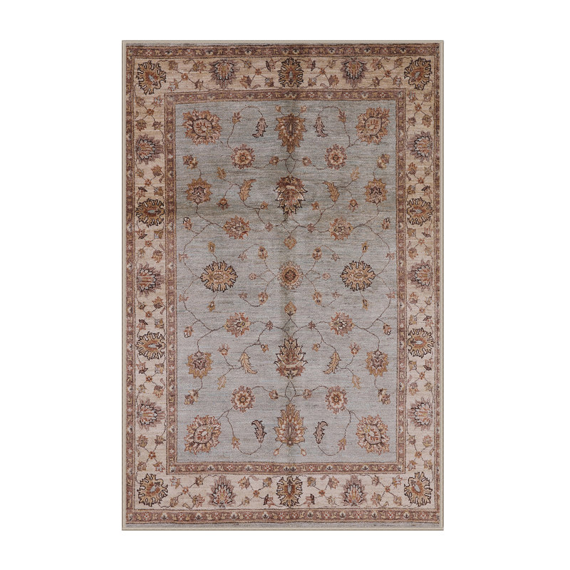 Tapis oriental brun / gris Murial, Rectangle 5 pi x 7 pi