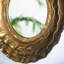 16" Round Wall Mirror with Gold Metal Frame