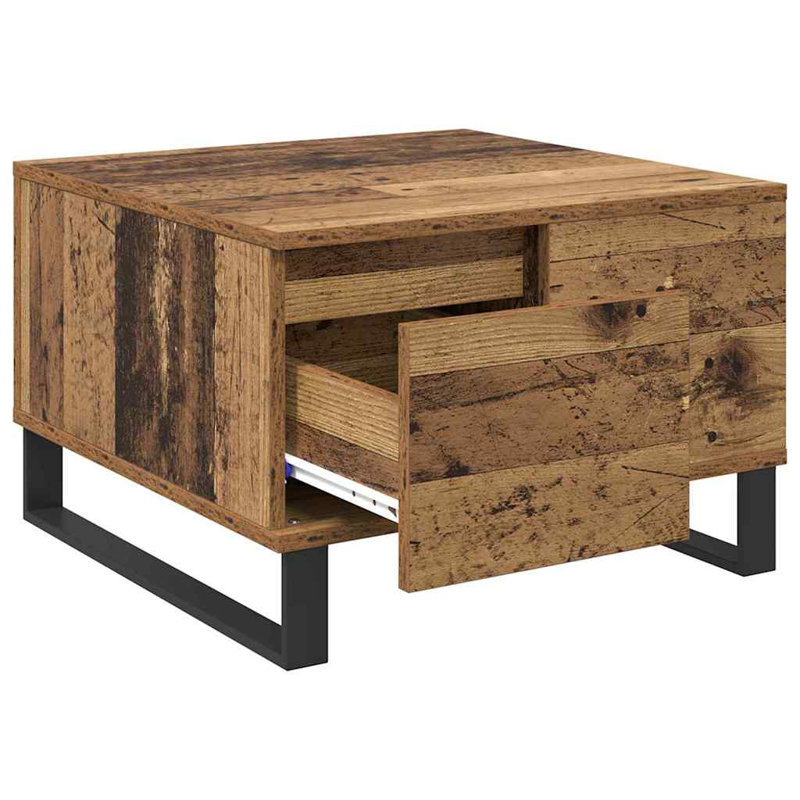 Coffee Table with Storage, Old Wood