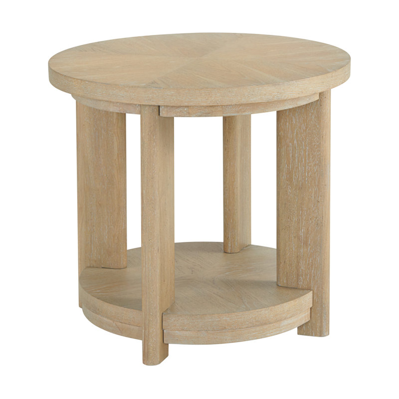 Paola Solid Wood End Table with Storage