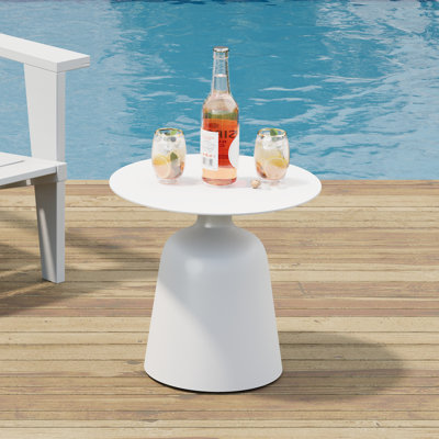 Aluminum Round Outdoor Side Table