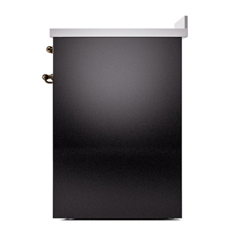 ILVE Nostalgie II 30 in Induction Range, Glossy Black/Bronze