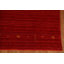 Tapis rouge en laine noué à la main de conception unique 6 pi 8 po x 9 pi 7 po New Age