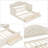 Guest Bed, Twin Daybed with Trundle and Storage Drawers-773781446