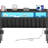 Upholstered Headboard with LED Lights and Charging Station-221662601