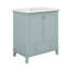 Meuble-lavabo 30 po avec lavabo, armoire de salle de bain multifonctionnelle avec portes et tiroir, tablette réglable-451015464