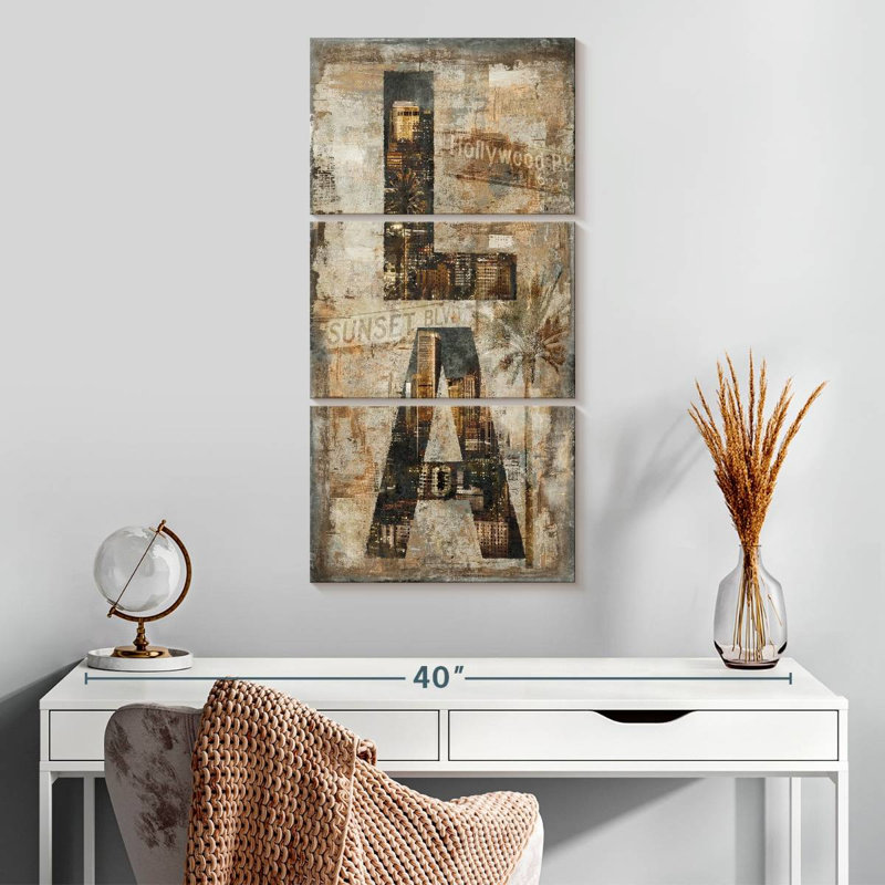 LA Vertical, 32" H x 15" W