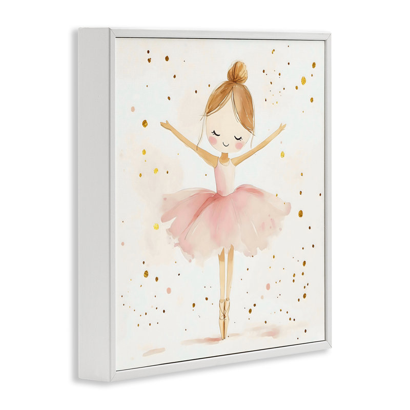Ballerine sur ses orteils, giclée encadrée, design par Creative Studio, Giclée encadrée blanc bord de mer, H 17 po x l 17 po