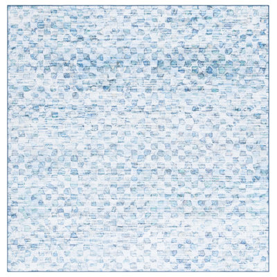 Tapis gris / turquoise Athiran 917