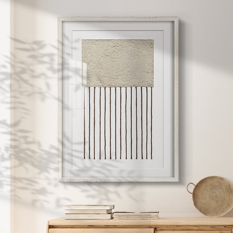 Monolithic  II -Framed Print, 28.5" H x 20.5" W, White