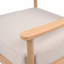 Ensemble de 1 fauteuil club d'extérieur en bois d'acacia avec coussin de siège