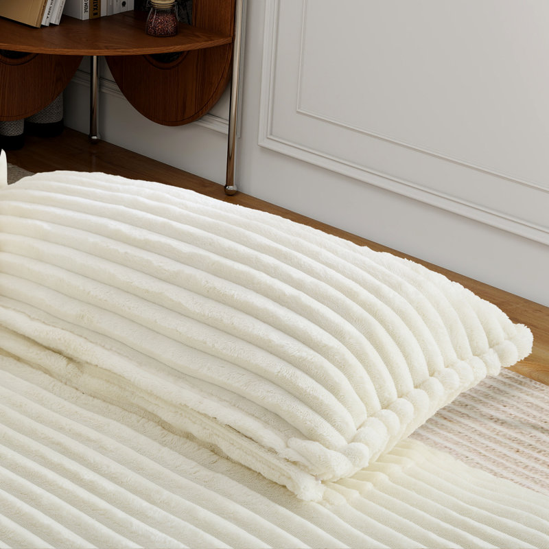 Large méridienne rembourrée, canapé-lit moelleux confortable, Beige