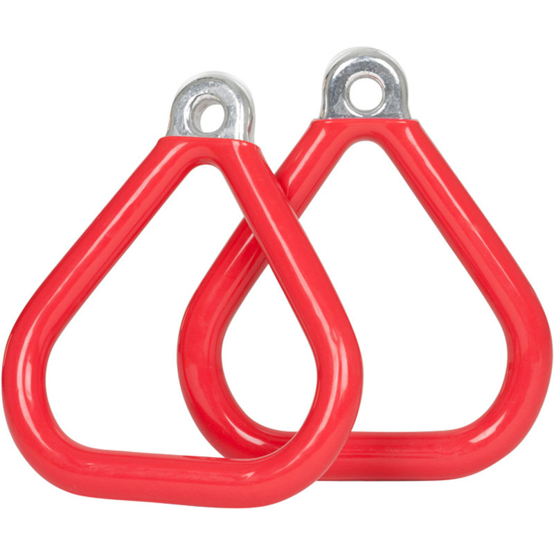 Anneaux de trapèze triangulaires à revêtement commercial, Rouge