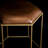 Bowdon Brass Accent Stool