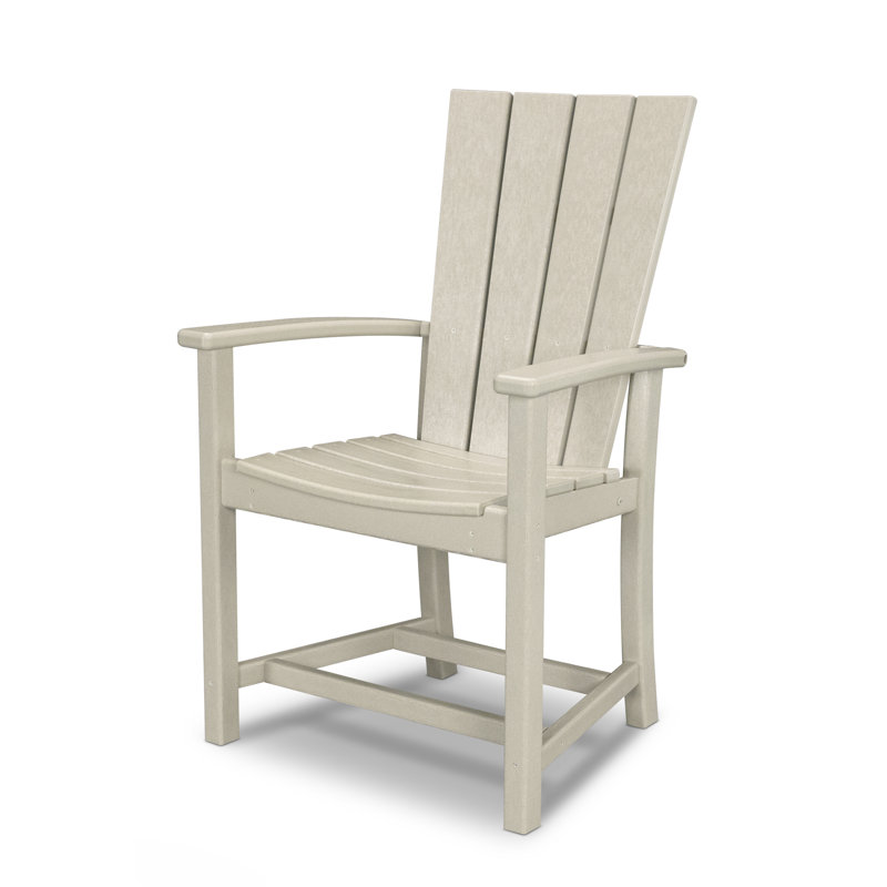 POLYWOOD Quattro Adirondack Dining Chair, Sand
