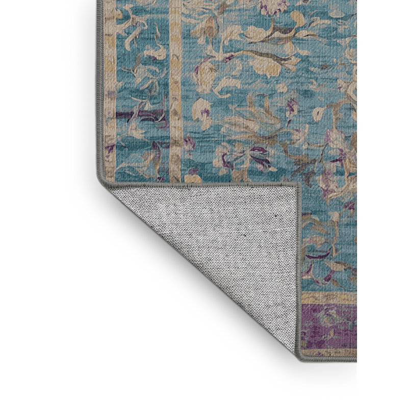 Tapis gris lavable à la machine, Rectangle 2 pi x 3 pi