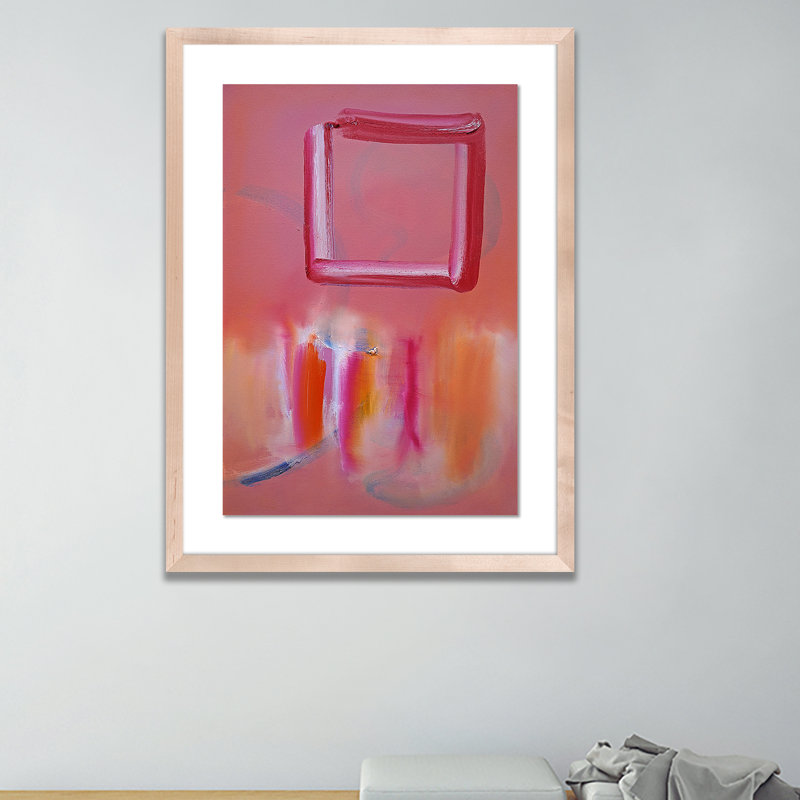 Souk Daylight Print by Charles Stuart, 48" H x 34" W x 2.5" D, Light Red/Light Yellow/Pink/Black/White, Natural