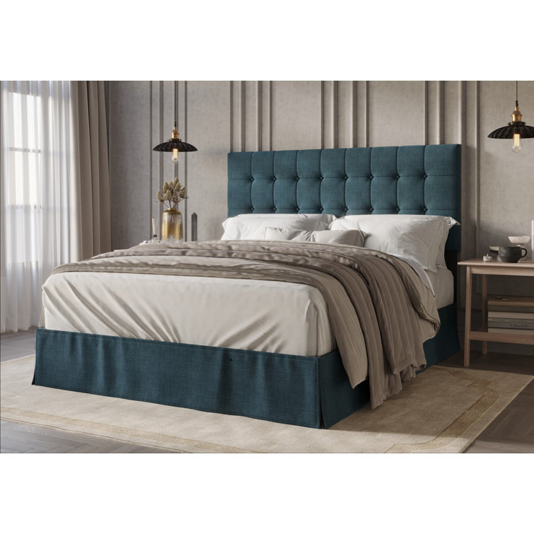 Ambria Upholstered Wingback Bed