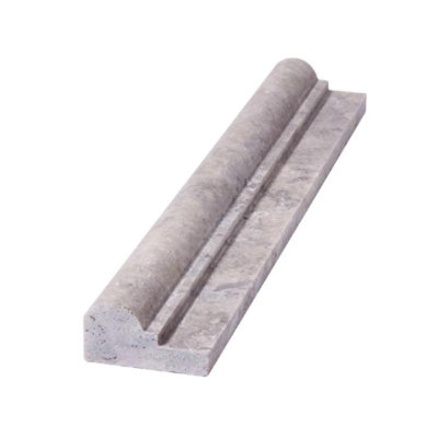 12 in. L x 2.5 in. W Travertine Chair Rail