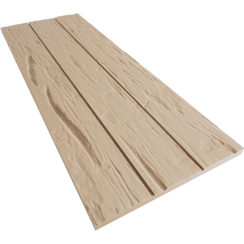 Volets rustiques en faux bois avec planche et n-lattes (par paire), H 36 po x l 16,5 po x P 1 po, 16"