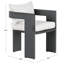 Chaise de salle à manger en aluminium Rosalia