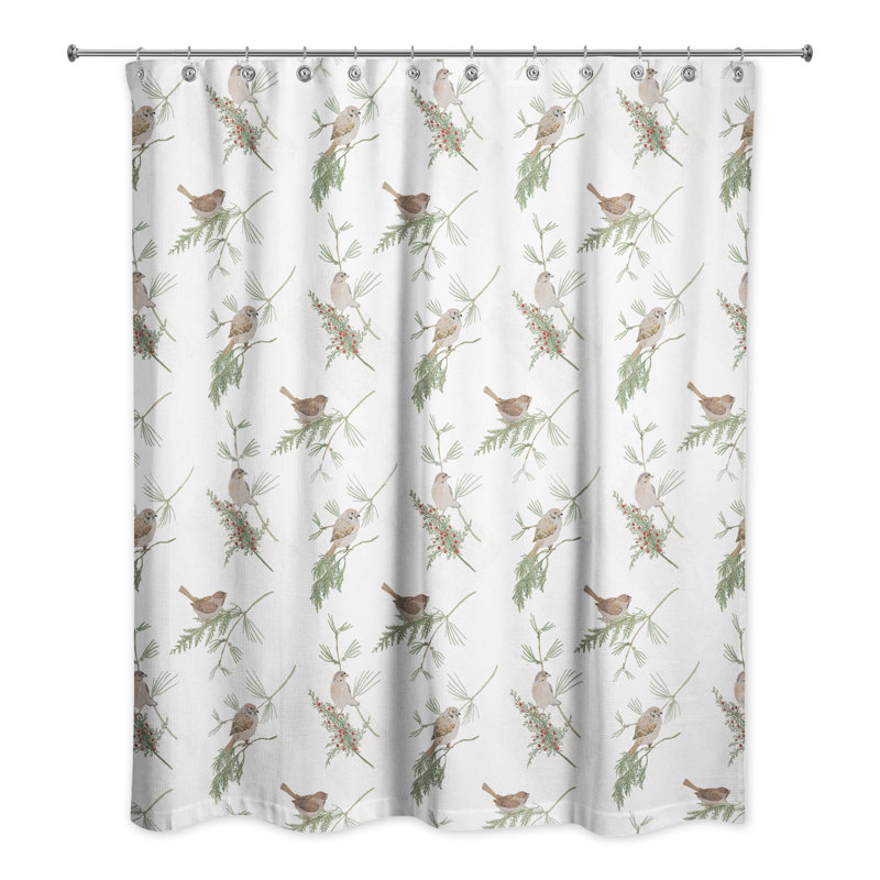 Rideau de douche Domic, Blanc