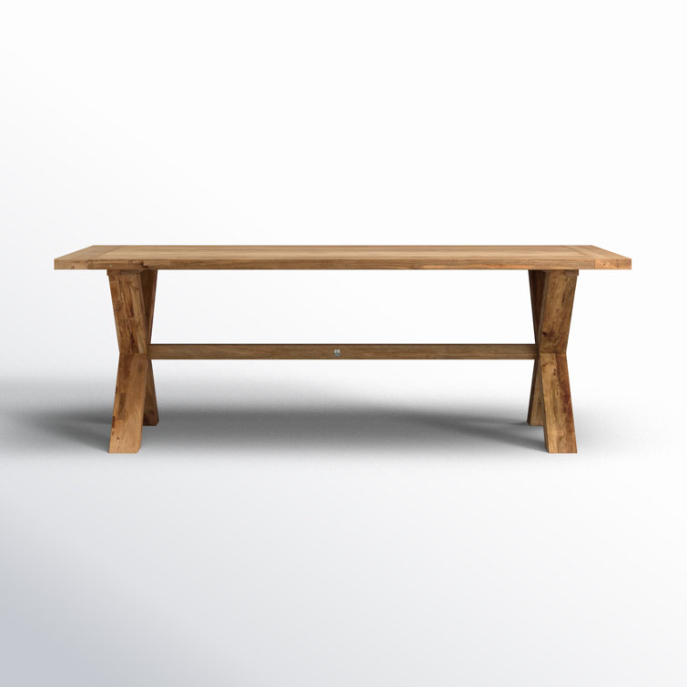 Medlock 86.5'' Wood Outdoor Dining Table
