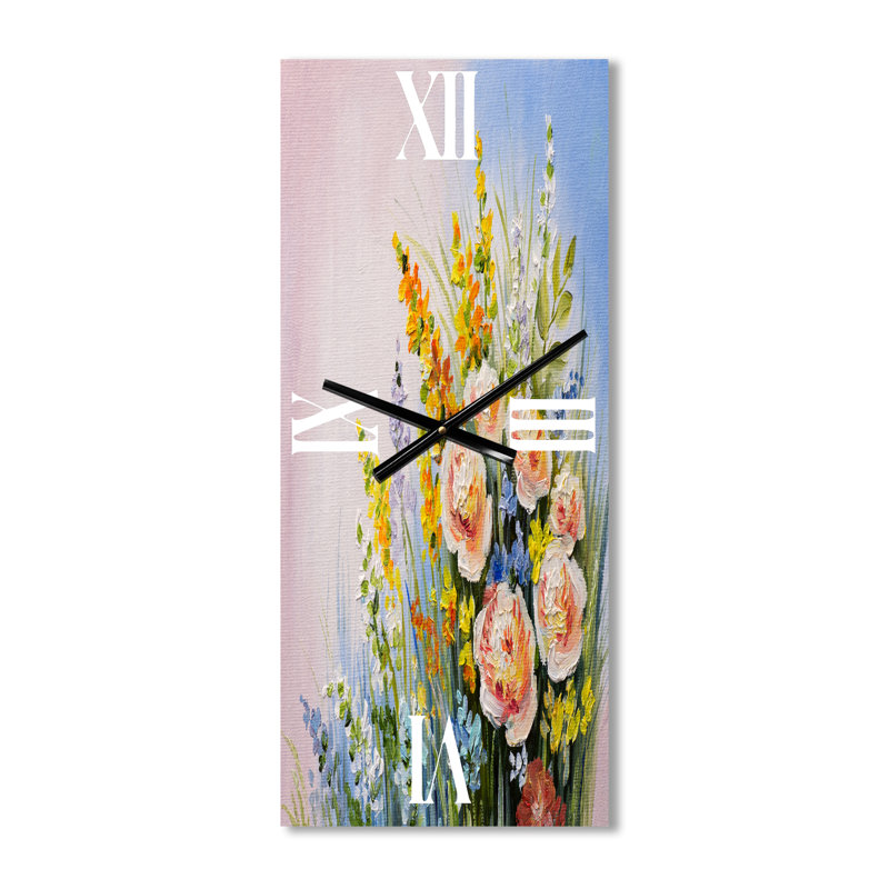 Horloge murale Summer Wildflowers, Petit