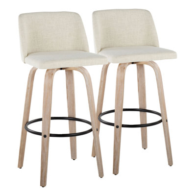 Lakyia Swivel Upholstered Counter Stool