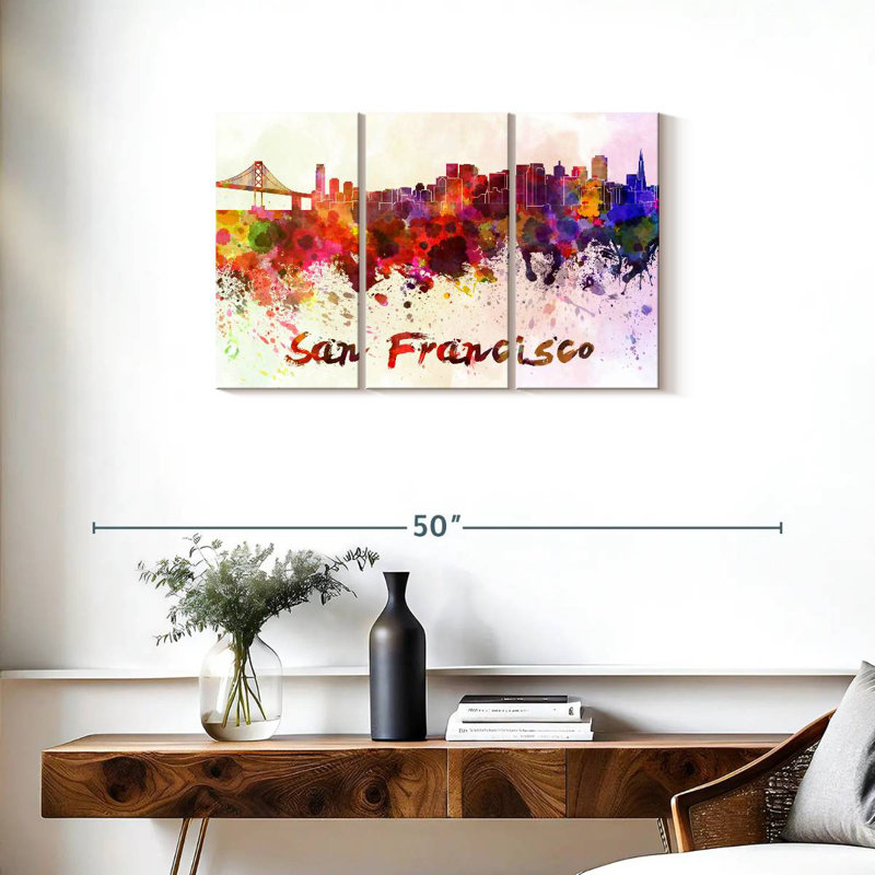 Couleurs de l'horizon de Sir Francisco à San Francisco, H 20 po x l 33 po