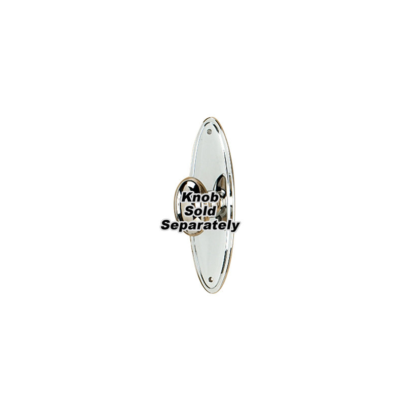 Metal Knob Backplate, Polished Nickel
