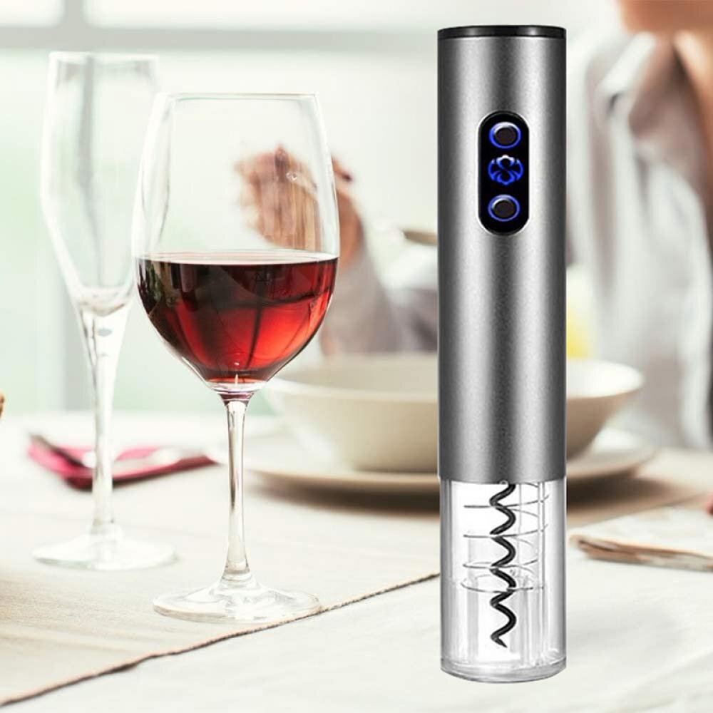 Electric Wine Opener, Rechargeable Automatic Corkscrew Cordless Wine Bottle  Opener Set with Foil Cutter, Vacuum Stopper and Wine Aerator Pourer, Ideal  Wine Gift Sets 