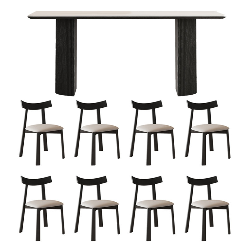Ensemble de table de salle à manger rectangulaire français