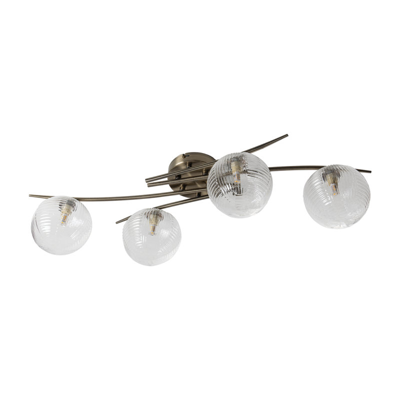 Glass Semi Flush Mount