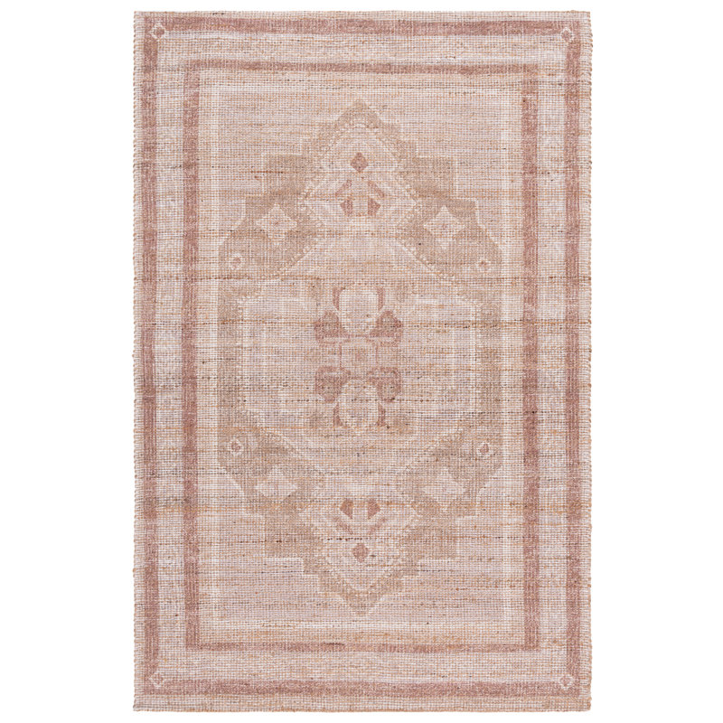 Saffron Hand Woven Jute/Sisal; Chenille; Cotton Oriental Indoor Rug, 6'-0" X 9'-0" Rectangle