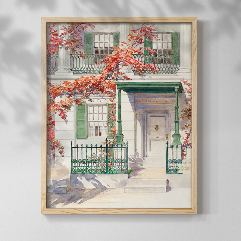 «Vintage Landscape LXII» sur papier, H 10 po x l 8 po, Naturel