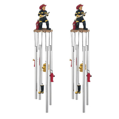 "Ensemble de 2 cadeaux PC" ICE ARMOUR 24 po, 5 anneaux, polyrésine, carillon, dauphin, carillon de vent, statue, sculpture, décoration, décoration de maison / chambre / jardin pour pendaison de crémaillère, vacances, spécial Noël