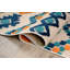 Tapis intérieur / extérieur rose / orange / bleu à motif géométrique Heston-1785133396