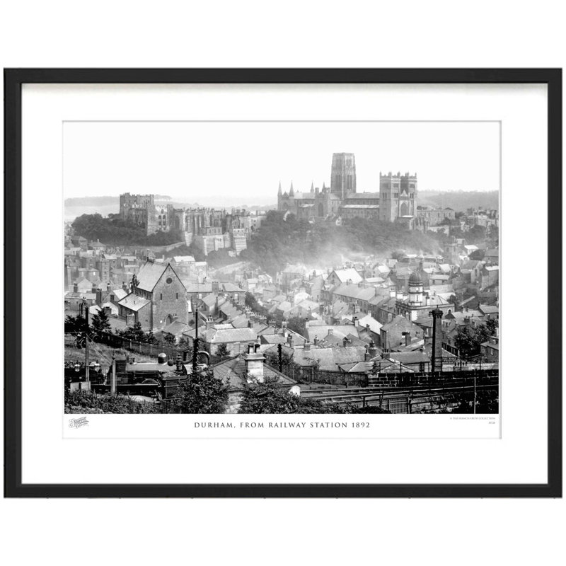 Durham, From Railway Station 1892 by Francis Frith - Single Picture Frame Print, 28cm H x 36cm W x 2.3cm D