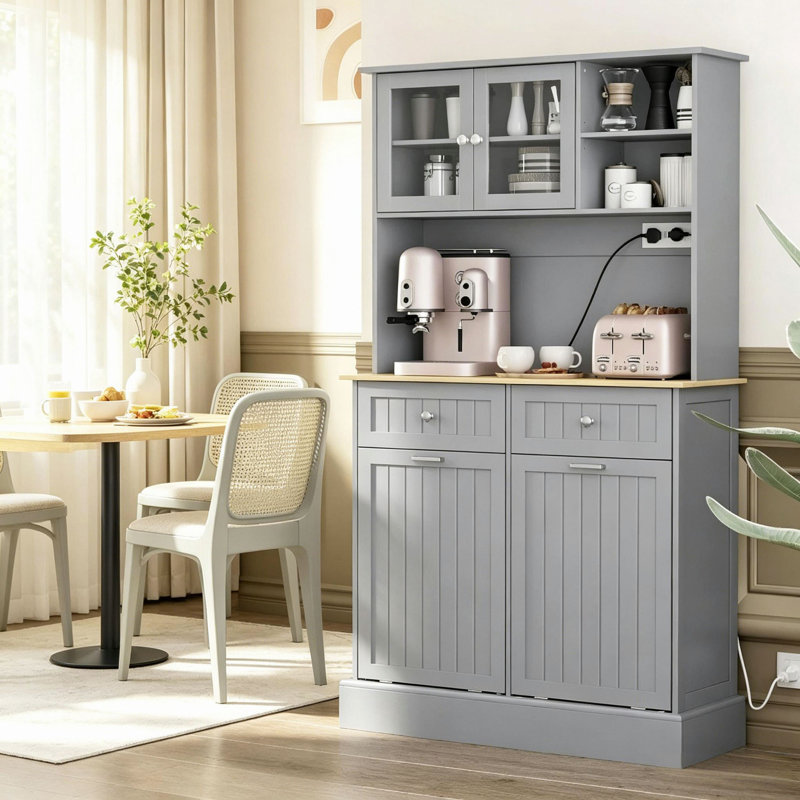 Armoire de rangement autoportante pour salle de bain, armoire de rangement pour couloir, armoire de cuisine, armoire de cuisine avec station de charge