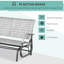 Chaise berçante d'extérieur en métal