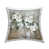 Blanc / vert / brun floral
