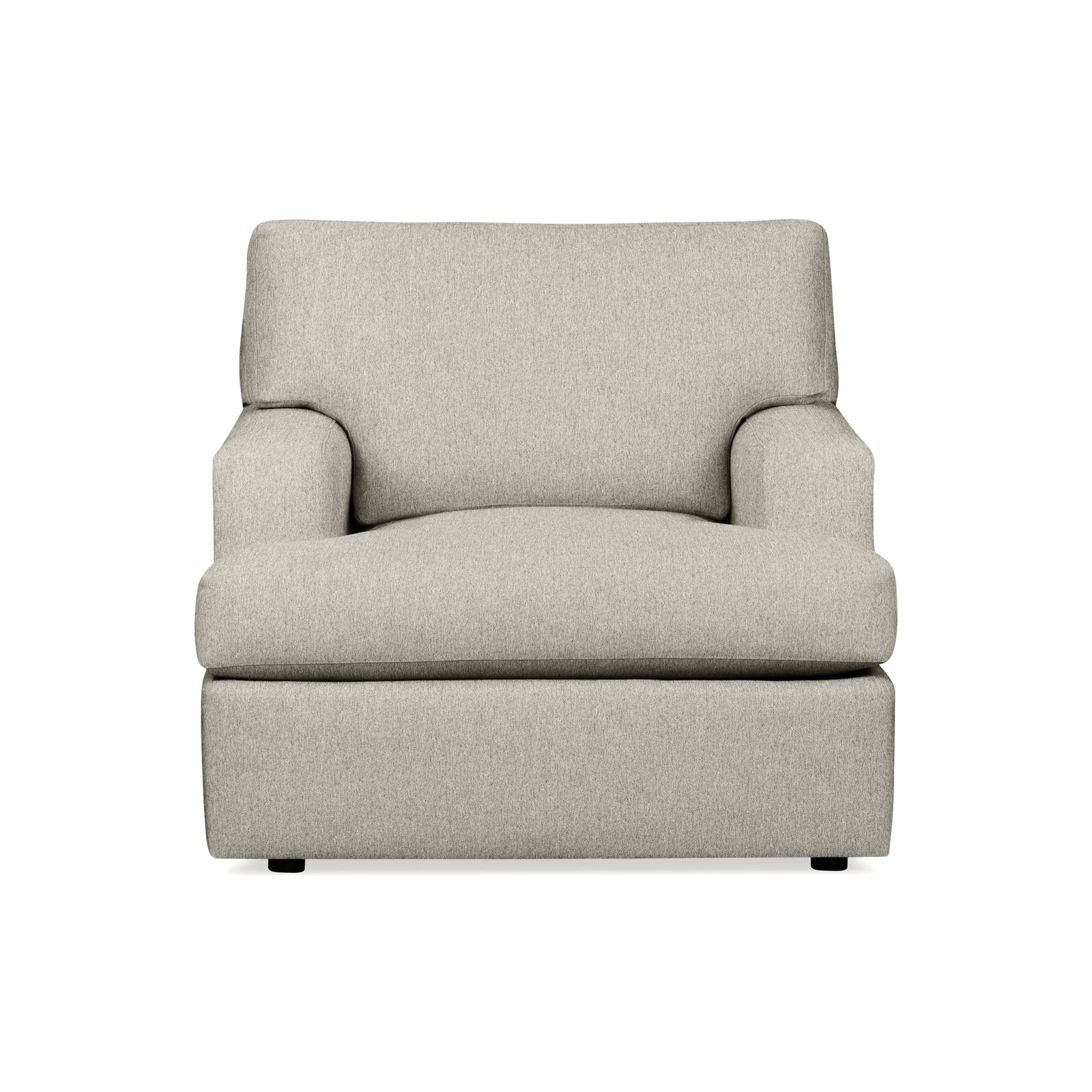 Cleo Upholstered Armchair, Ticket Ash Heathered Basketweave