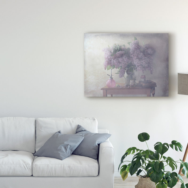 « doux lilacs mauve », reproduction de photo sur toile tendue, H 14 po x l 19 po x P 2 po