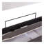 Lit escamotable simple mural avec canapé, avec tablettes, blanc-105026457
