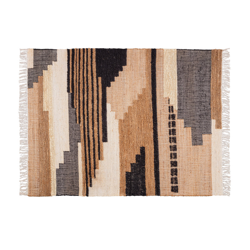 Machine Woven Jute/Cotton Natural Melange Rug