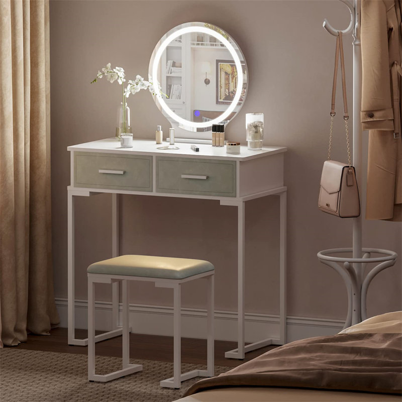 Irmlind Dressing Table with Mirror