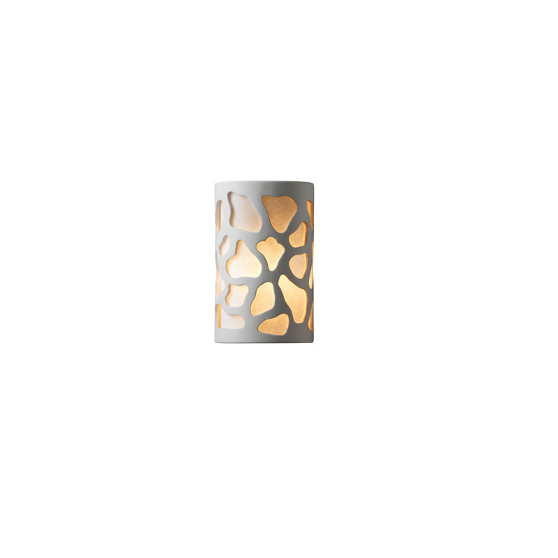 Applique murale encastrée 1 lumière Armance, Cuivre martelé, Styrène blanc