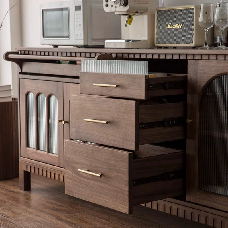 Buffet grande capacité de style rétro, H 35,43 po x l 70,87 po x P 17,72 po