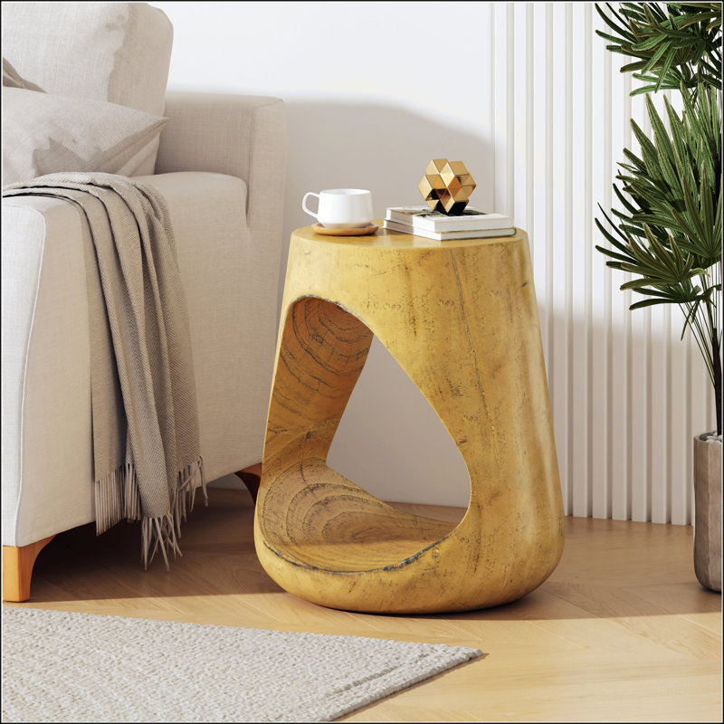 Table d'appoint creuse et polyvalente MGO, Naturel